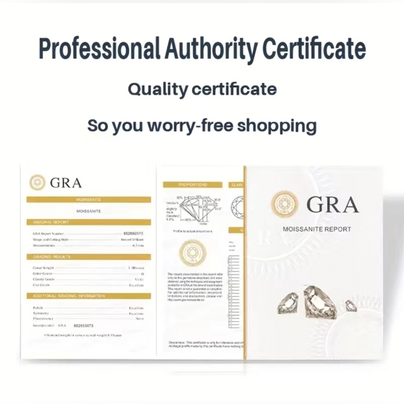 1 CT GENUINE Moissanite Wedding Band, Wedding Rings D Color - Picture 3 of 12